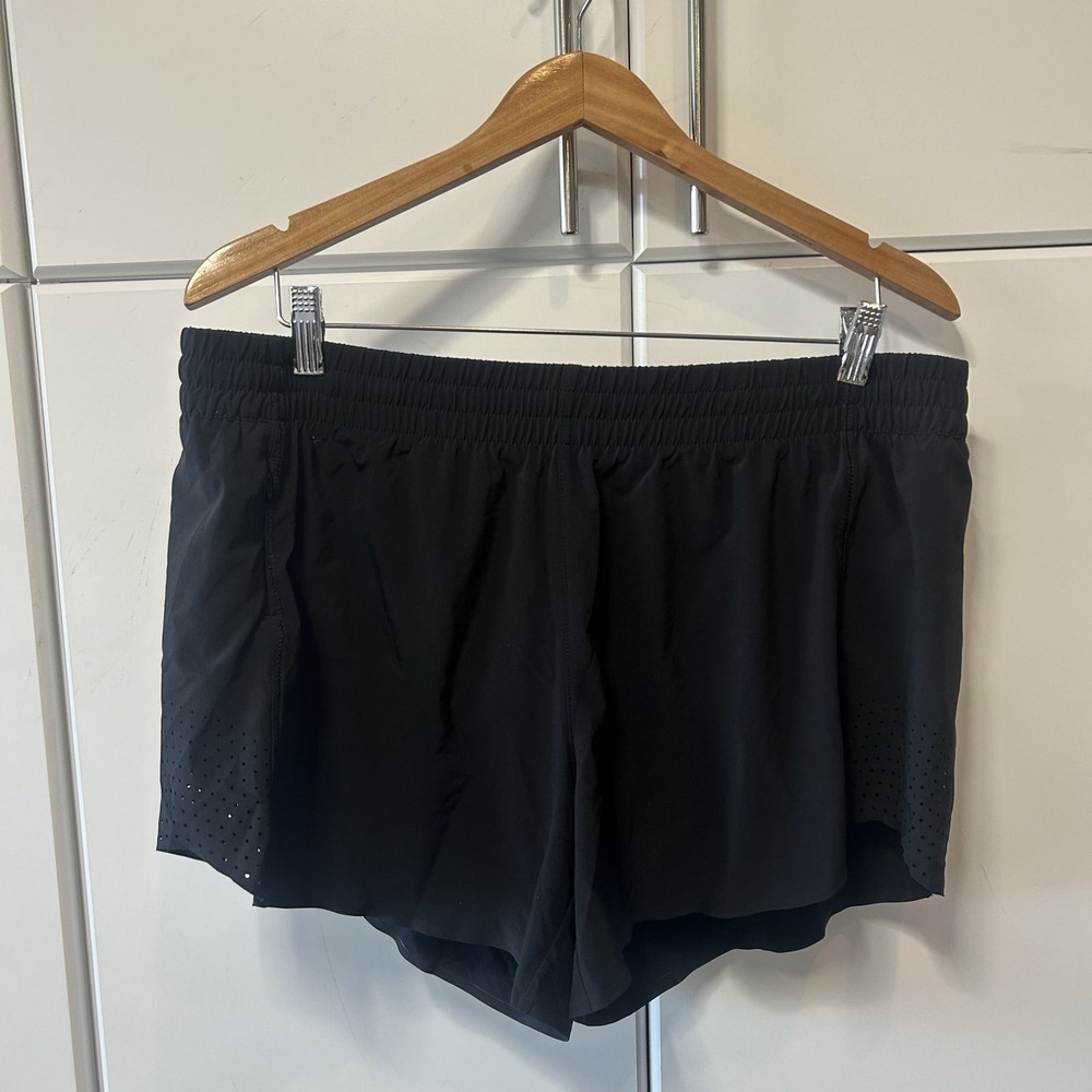 Athleta Hustle 4.5 Inch Shorts Black Athletic Running Training XL